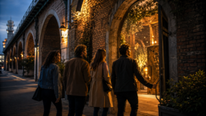 Terrasse parisienne de nuit pour illustrer une activité insolite à Paris entre amis ou en couple